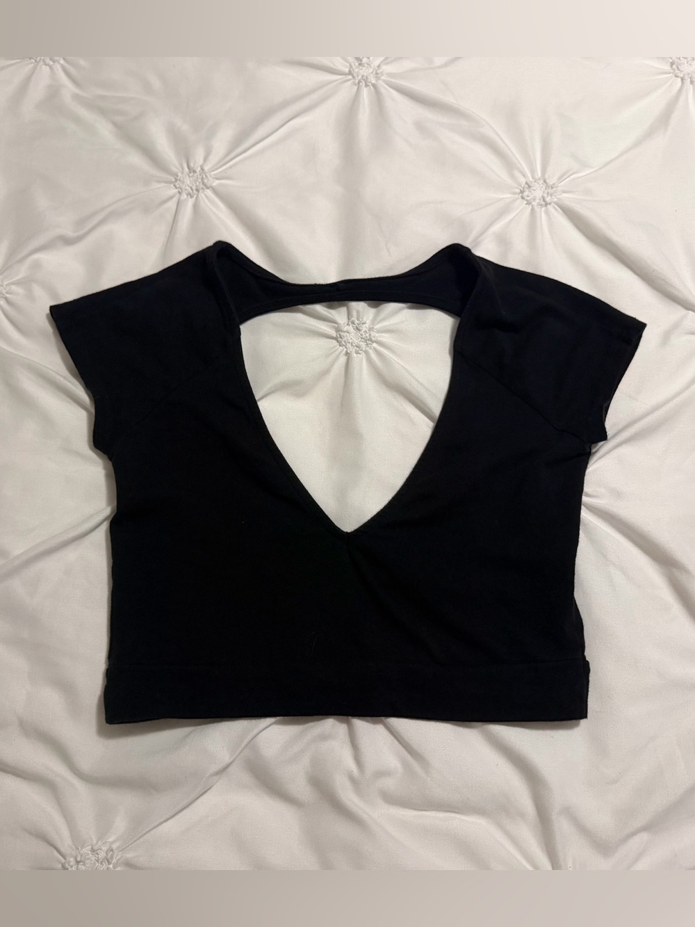 black nasty gal backless top